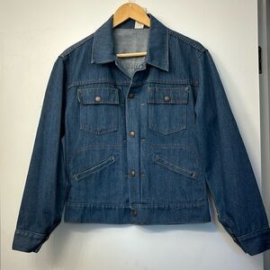 Vintage JC Penney Indigo super denim work wear jacket